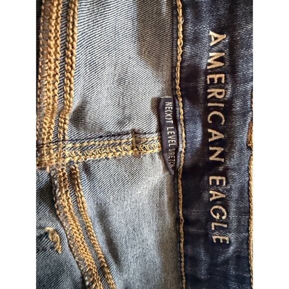American Eagle Next Level Stretch Hi-Rise Jegging Crop Denim Size 16 Regular - Picture 5 of 7